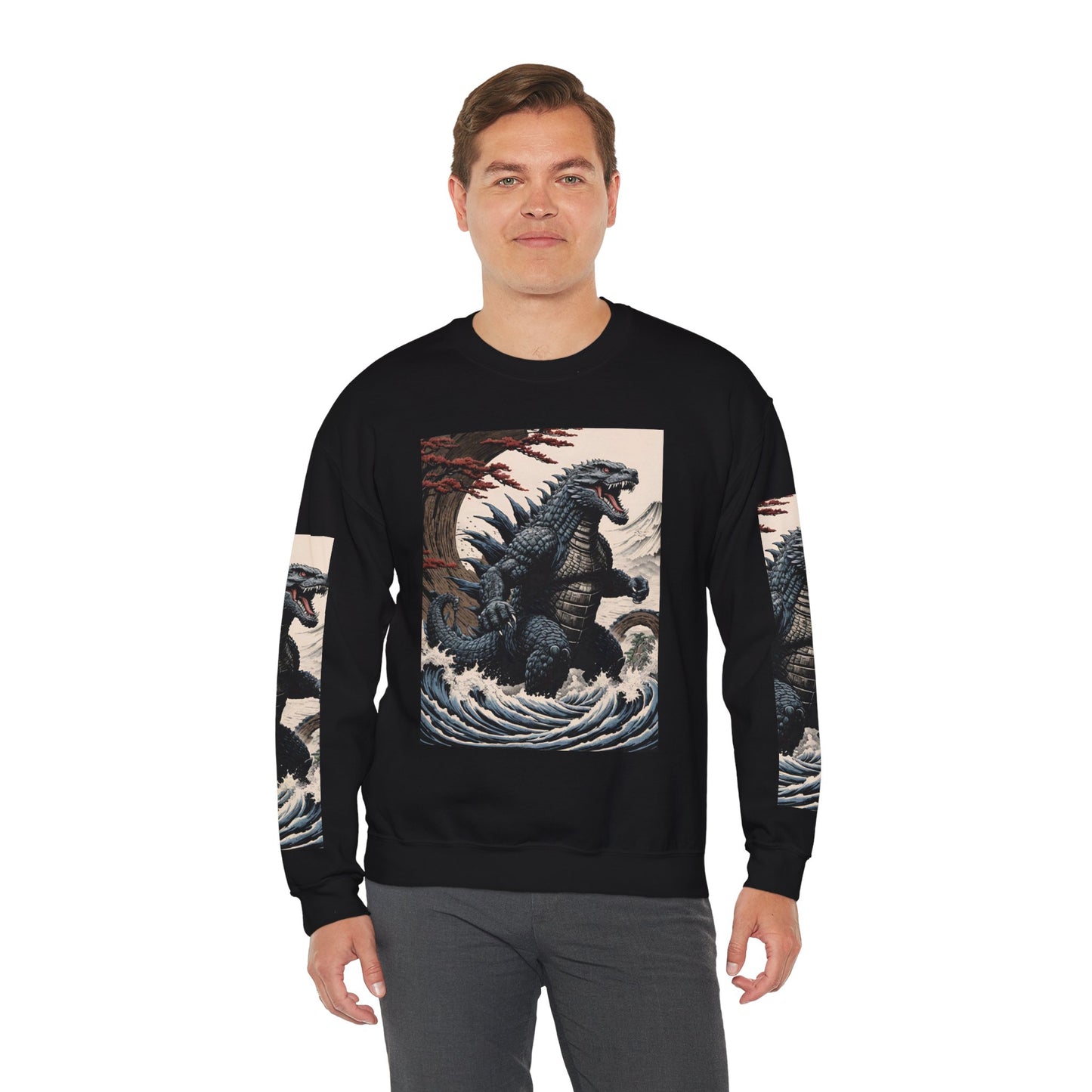 Retro Godzilla Crewneck Sweatshirt - Unisex Heavy Blend™