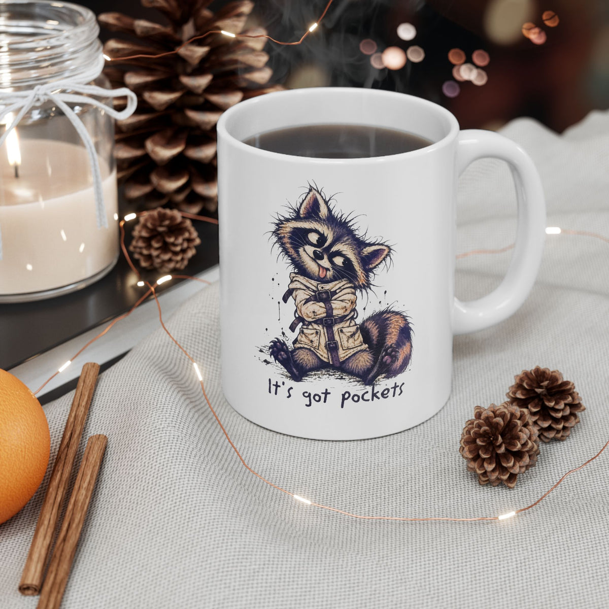 Funny Raccoon Ceramic Mug
