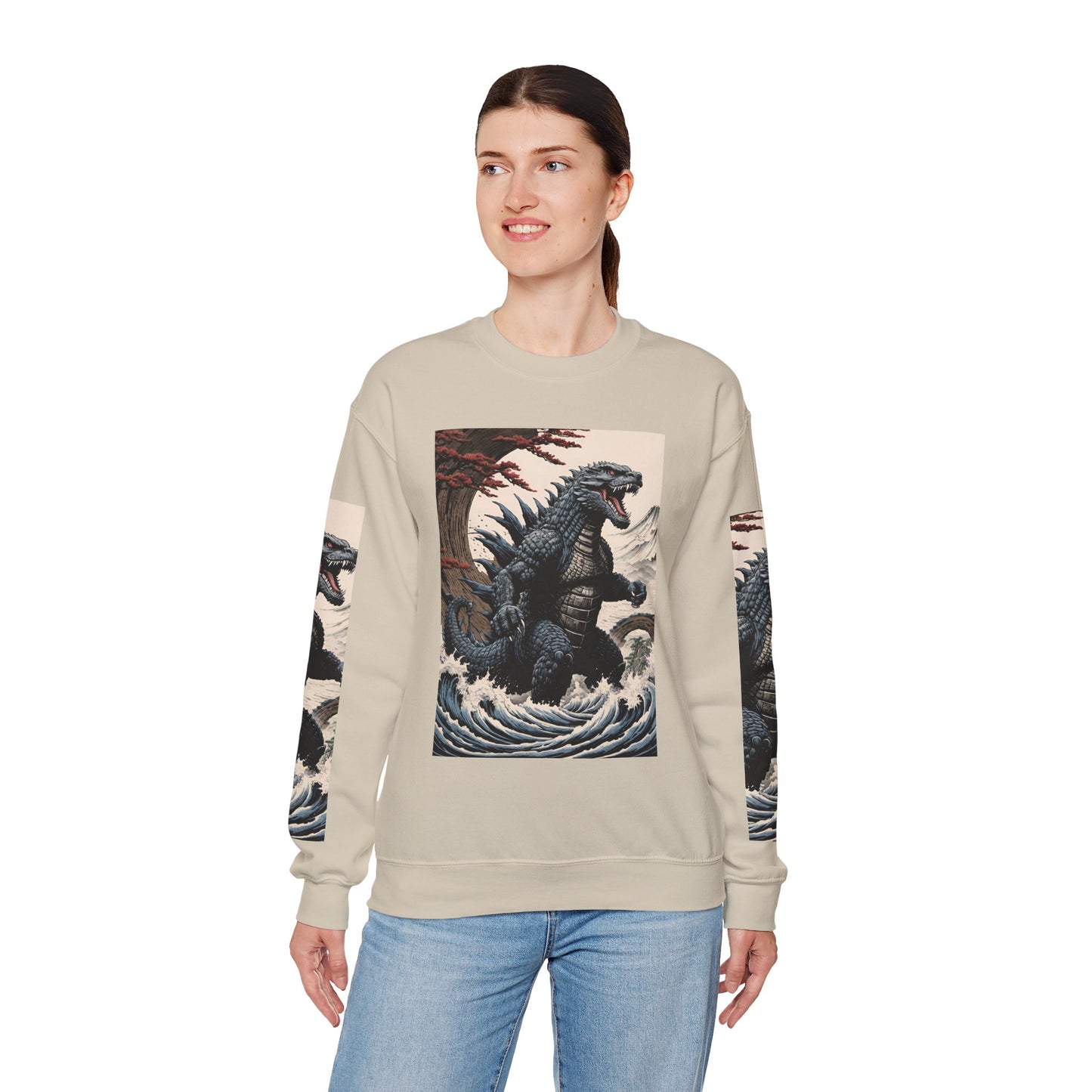 Retro Godzilla Crewneck Sweatshirt - Unisex Heavy Blend™