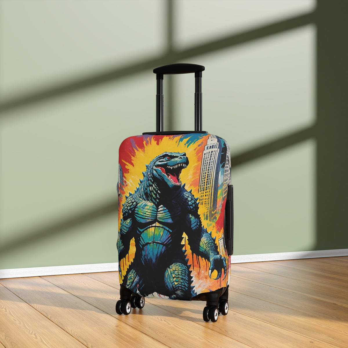 Vintage Monster Travel Luggage Cover - Unique Suitcase Protector for Adventurers