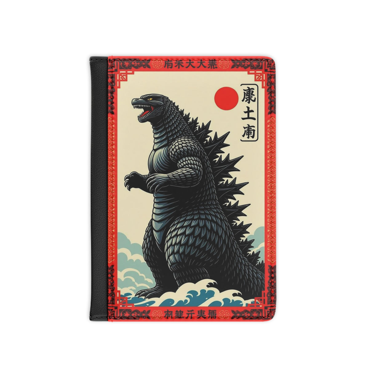 Vintage Monster Passport Cover - Retro Travel Accessory
