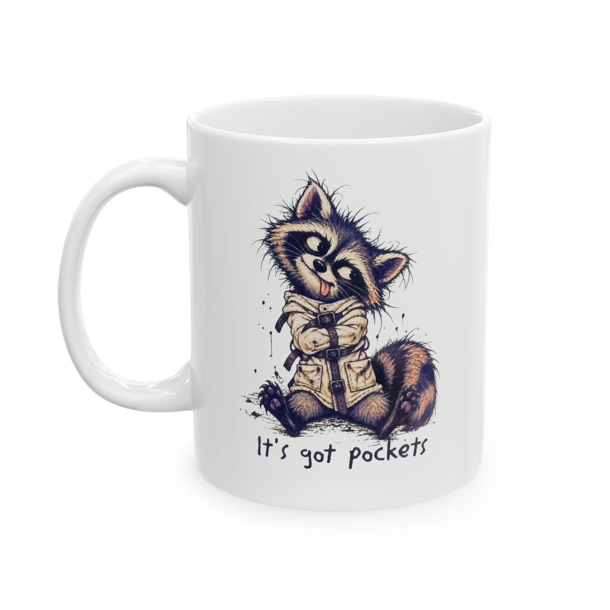 Funny Raccoon Ceramic Mug