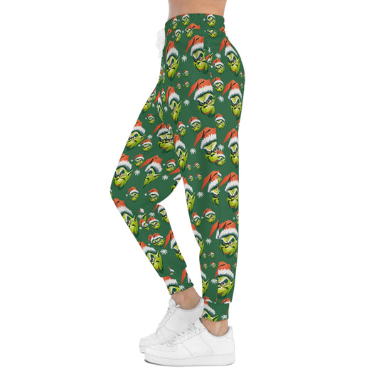 Christmas Cartoon Athletic Joggers, Holiday Funny Xmas Pants, Cute Sweatpants, Best Gifts