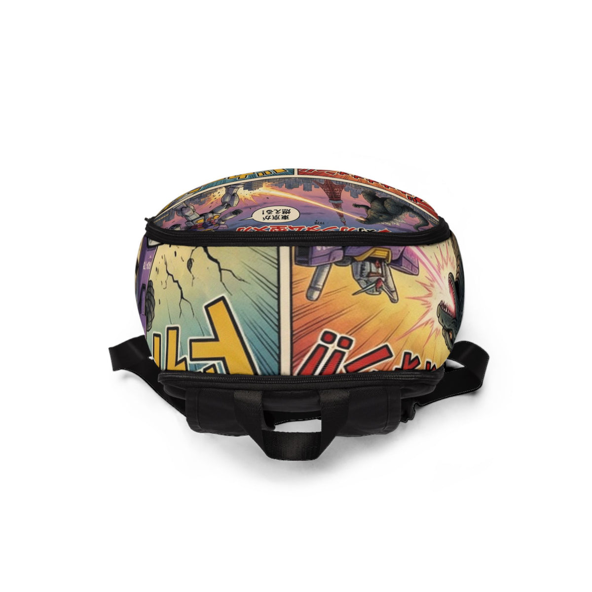 Kaiju Comic Strip Backpack | Godzilla Style Monster Panels