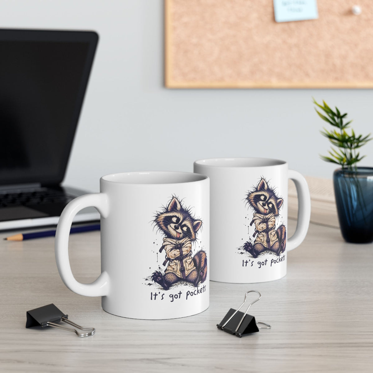 Funny Raccoon Ceramic Mug