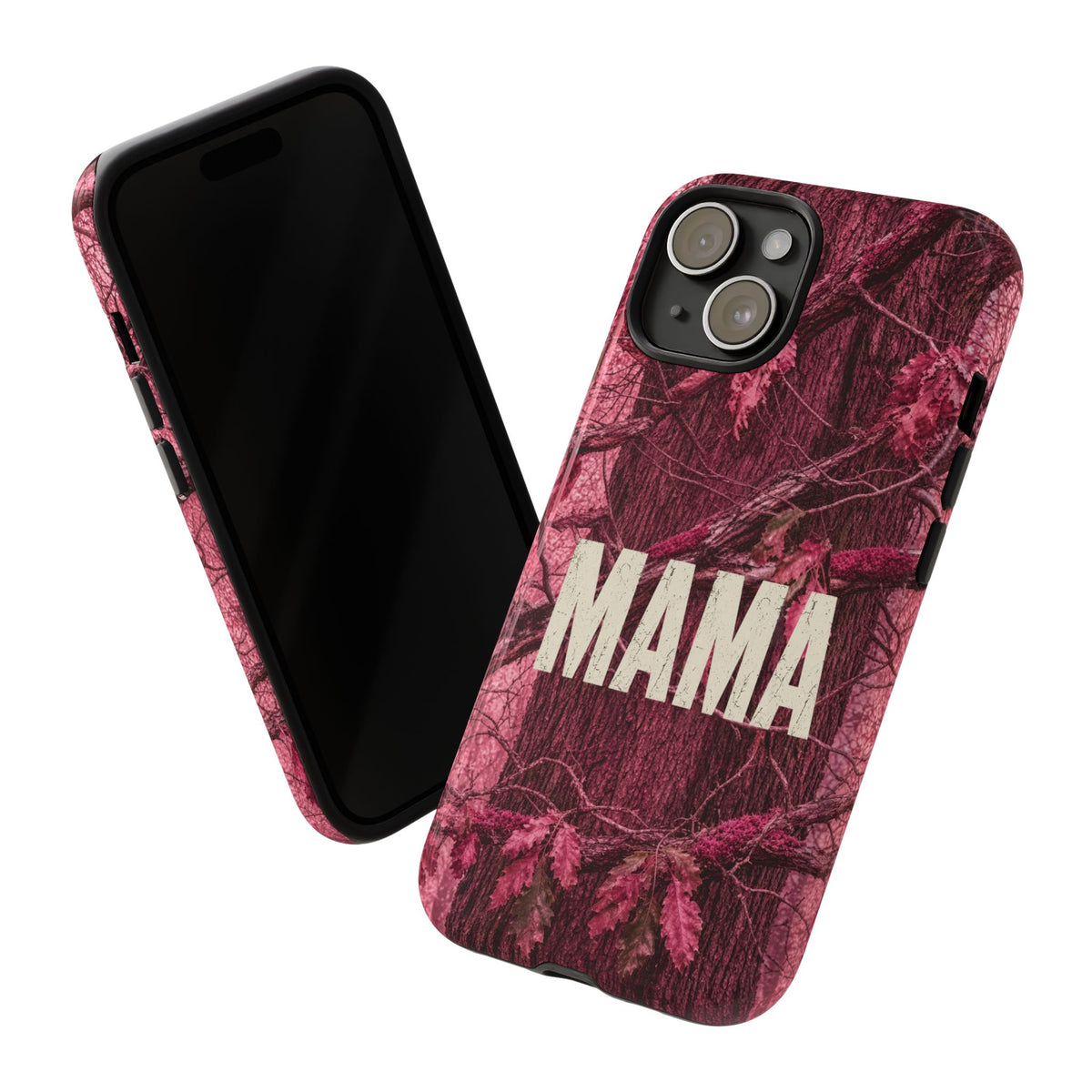 MAMA Pink Camouflage Tough Phone Case