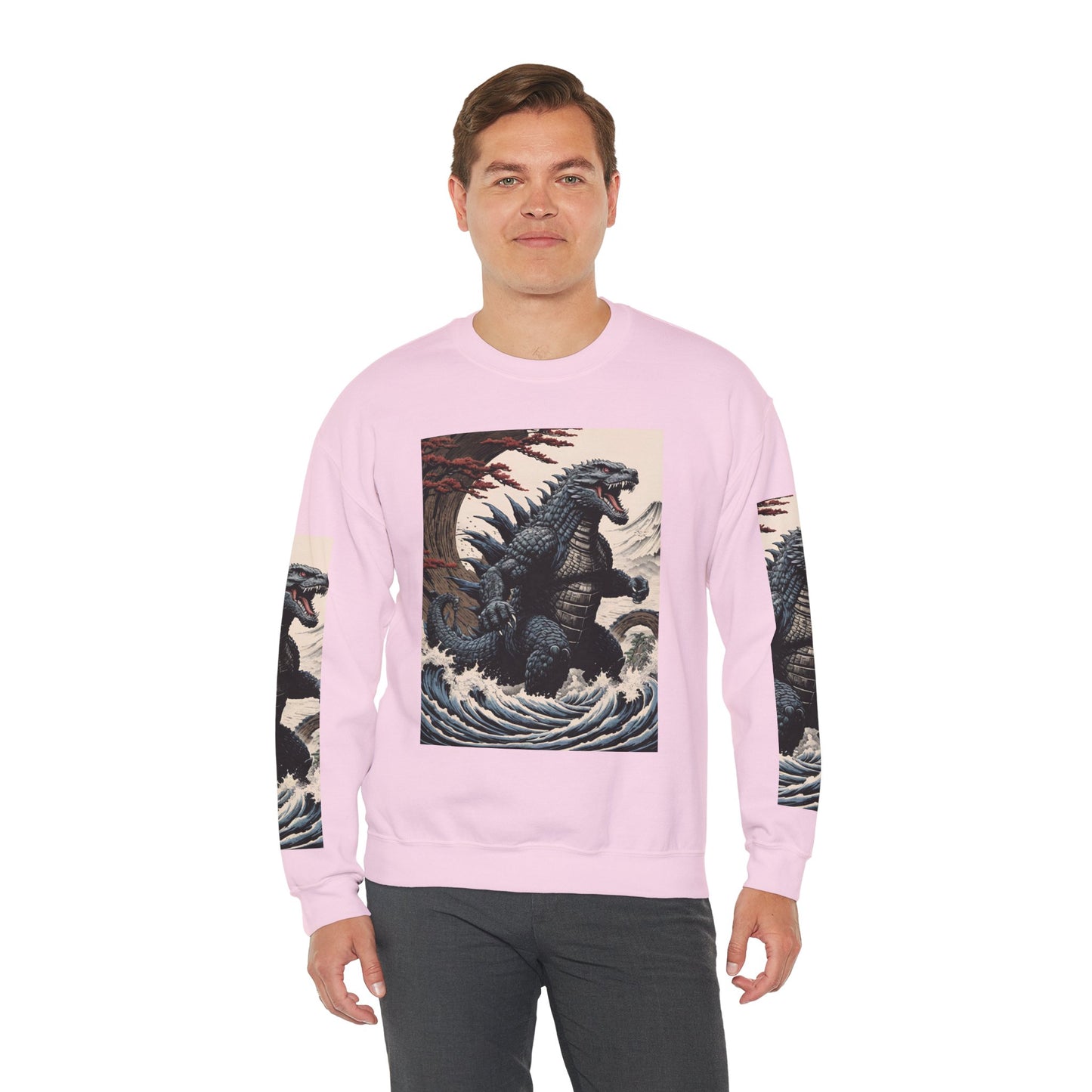 Retro Godzilla Crewneck Sweatshirt - Unisex Heavy Blend™