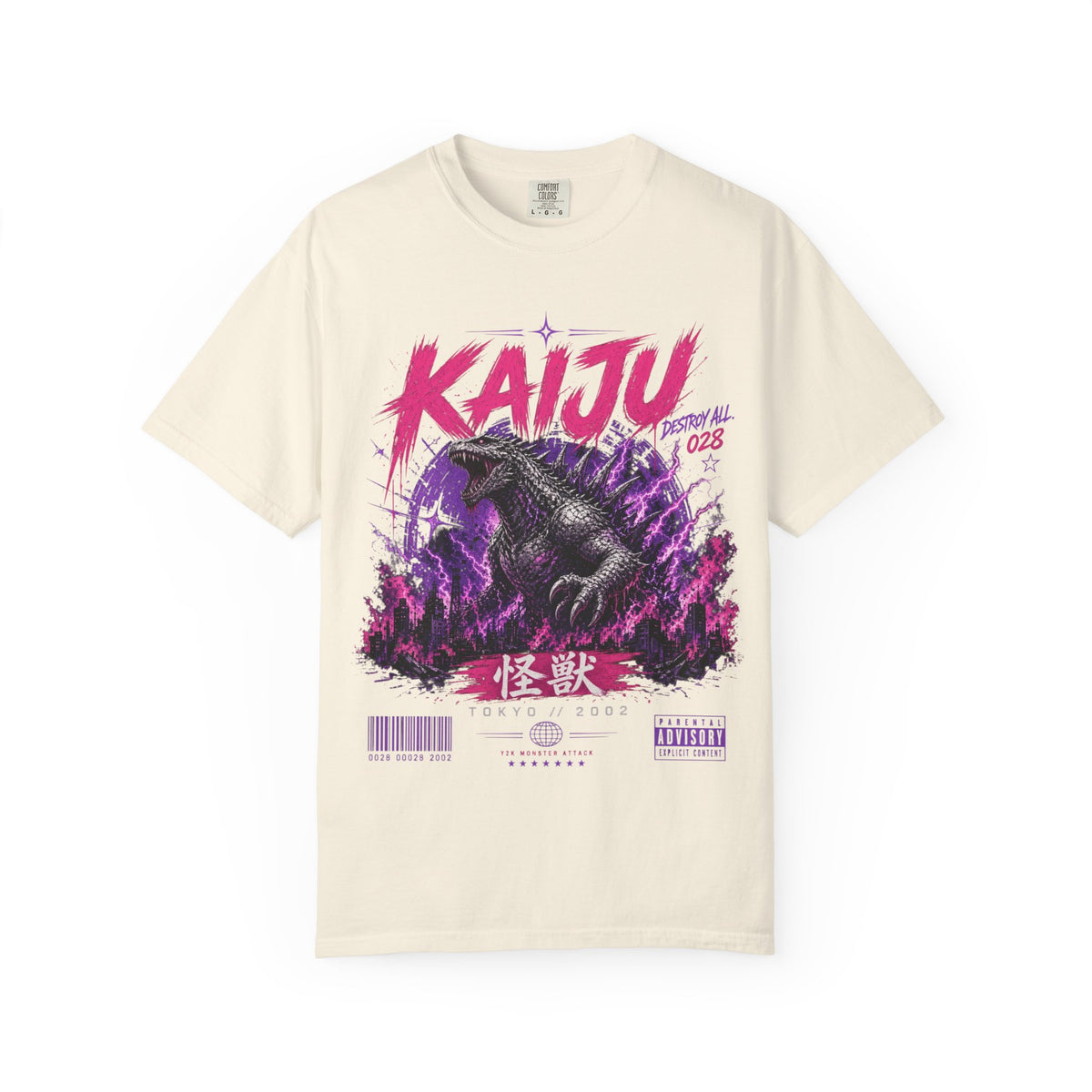 Giant Monster Y2K Graphic T-Shirt – Tokyo 2002 Streetwear Tee