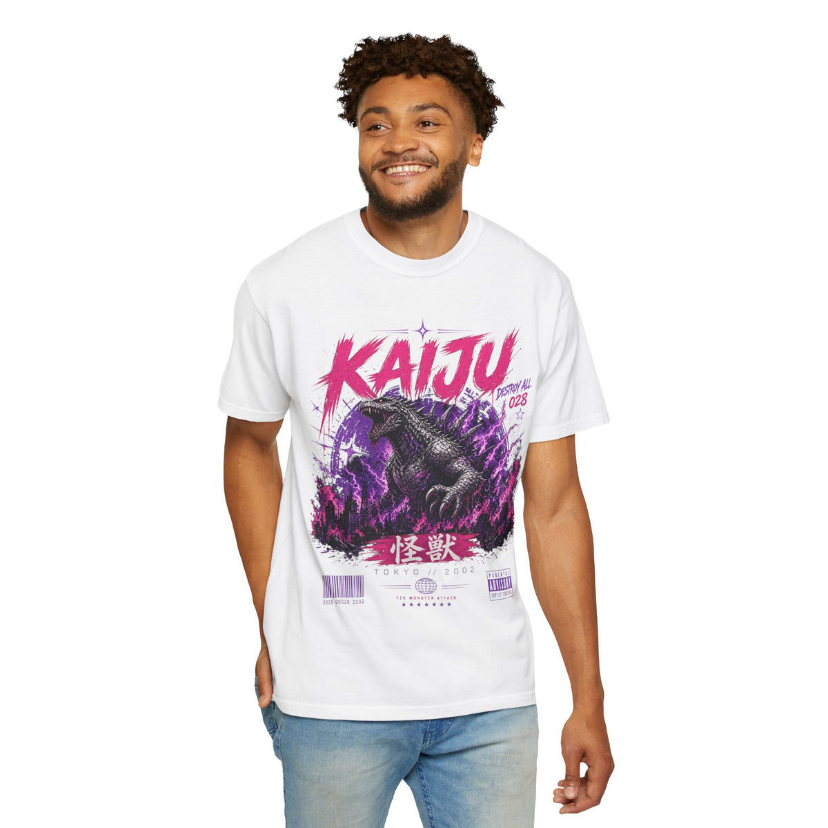 Giant Monster Y2K Graphic T-Shirt – Tokyo 2002 Streetwear Tee