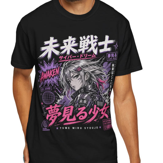 Y2K Anime Girl Graphic T-Shirt - Japanese Streetwear Manga Tee