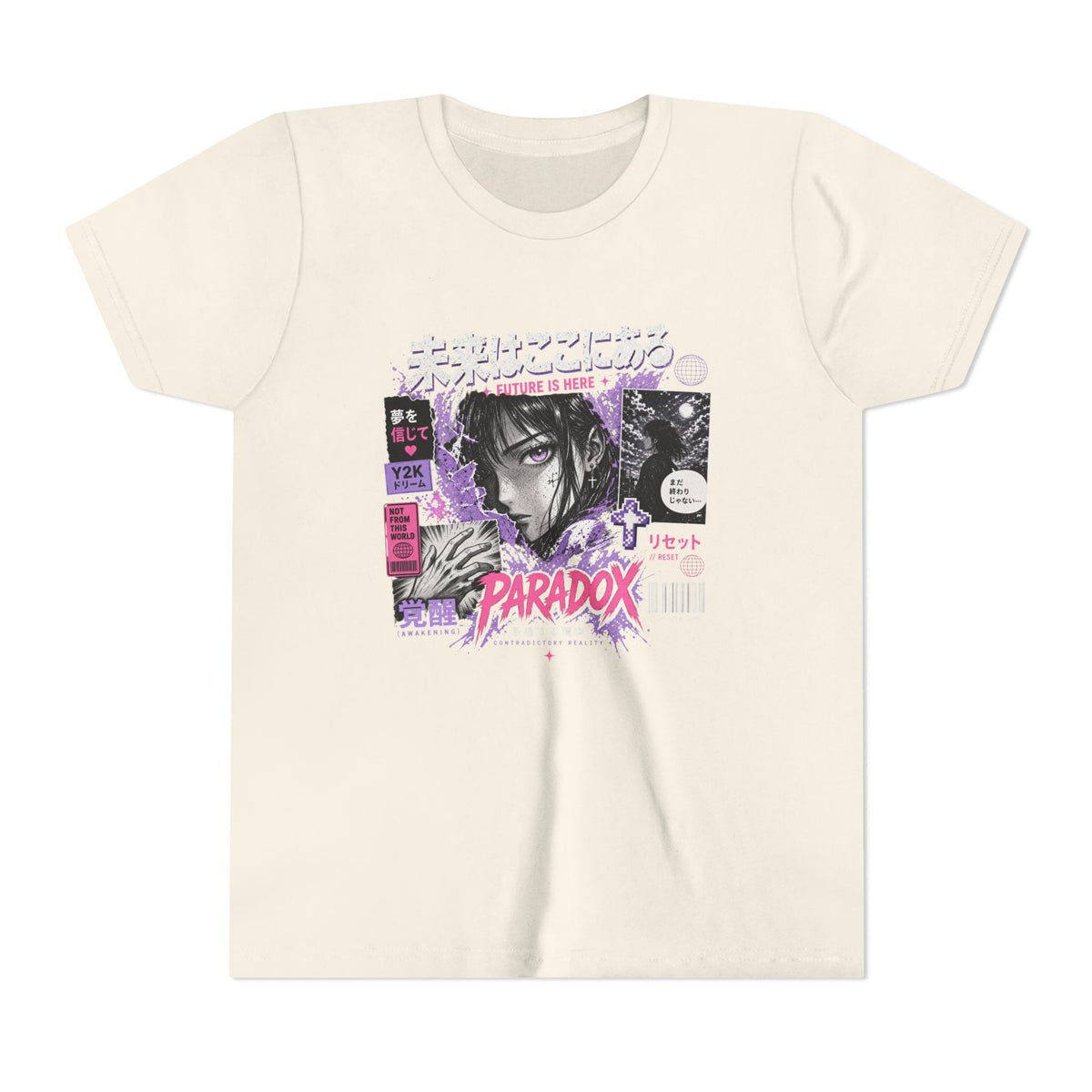 Y2K Youth Paradox Graphic T-Shirt – Retro 2000s Streetwear
