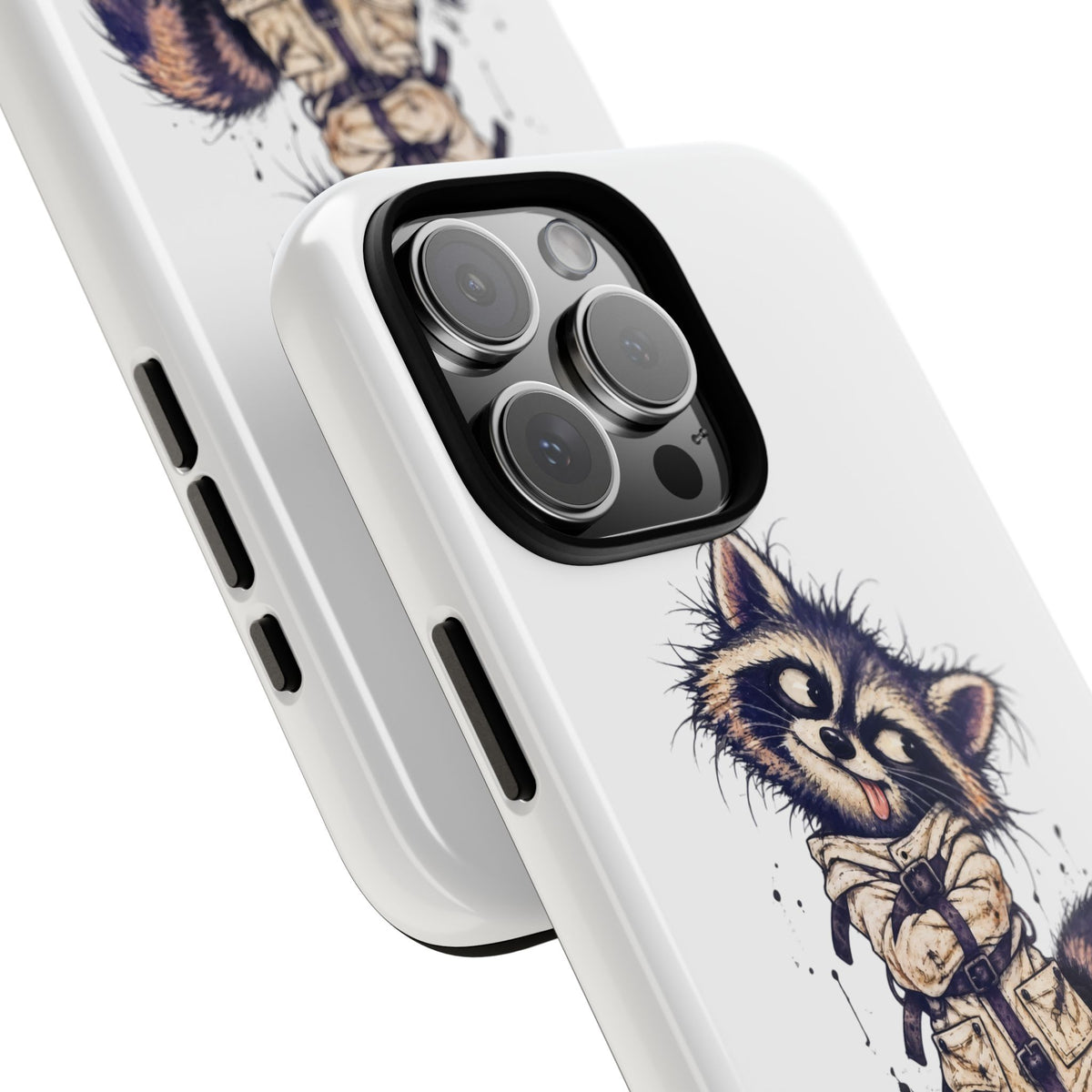 “It’s Got Pockets” Cute Raccoon Tough Phone Case