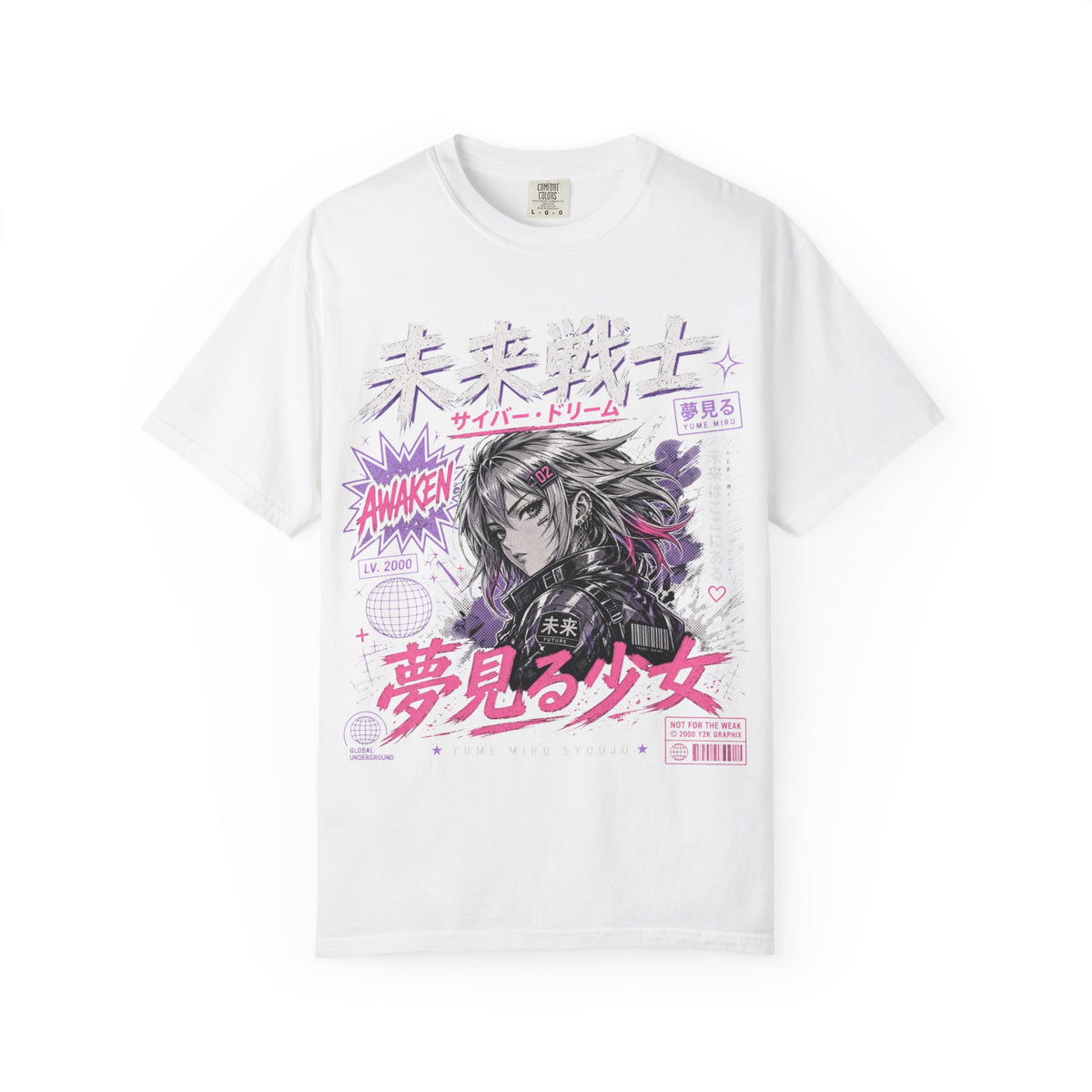 Y2K Anime Girl Graphic T-Shirt - Japanese Streetwear Manga Tee
