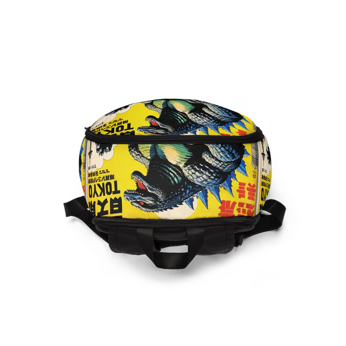 Retro Godzilla Tokyo Poster Backpack | Monster Kaiju Cityscape