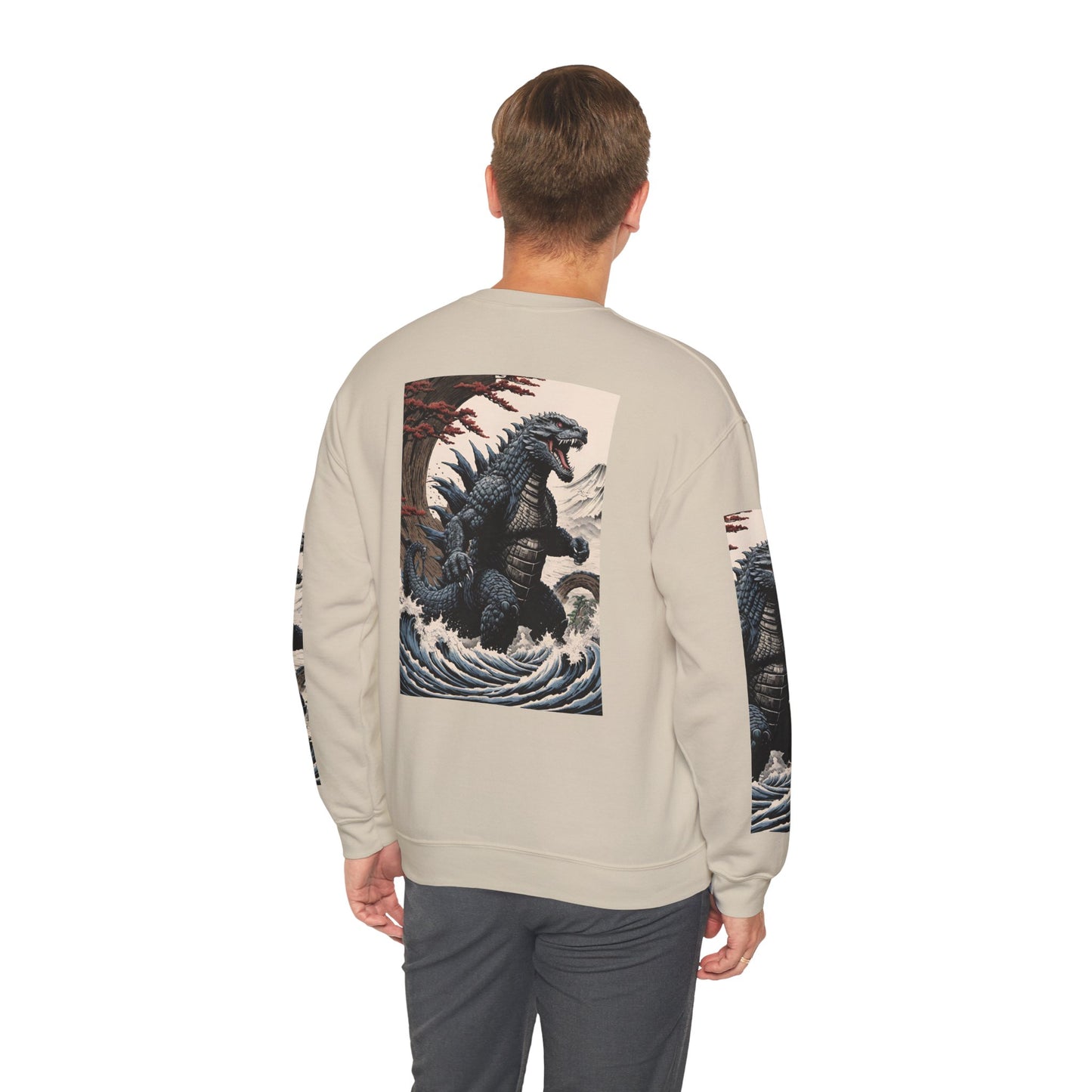 Retro Godzilla Crewneck Sweatshirt - Unisex Heavy Blend™