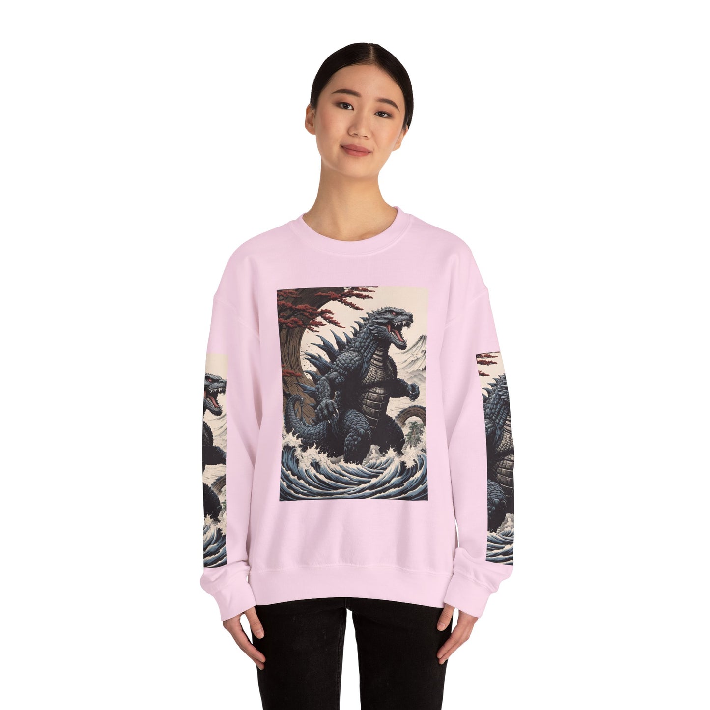 Retro Godzilla Crewneck Sweatshirt - Unisex Heavy Blend™