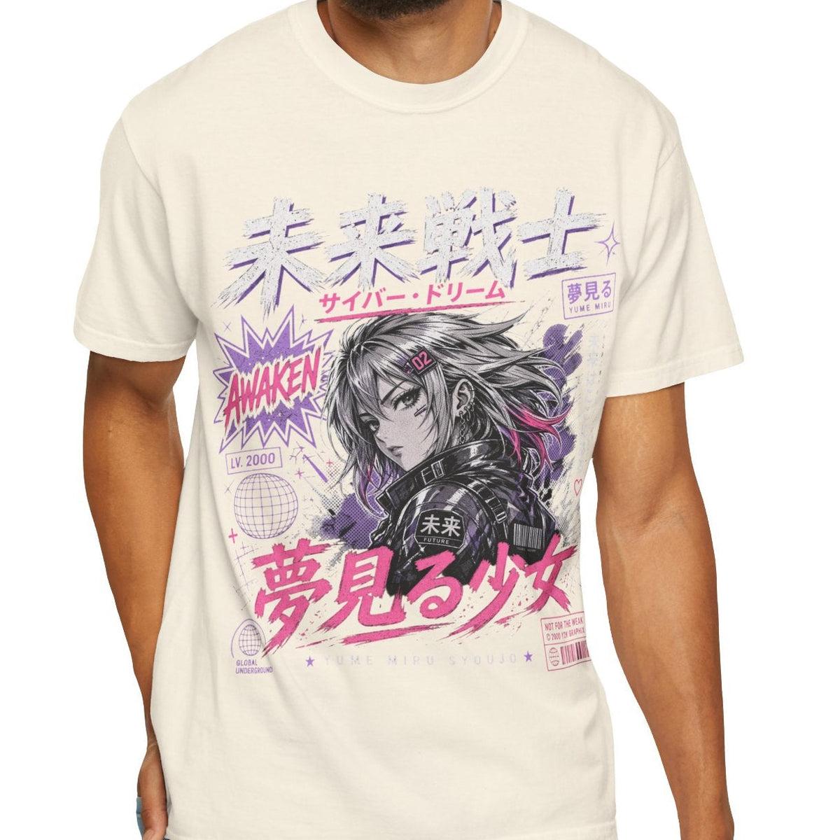 Y2K Anime Girl Graphic T-Shirt - Japanese Streetwear Manga Tee