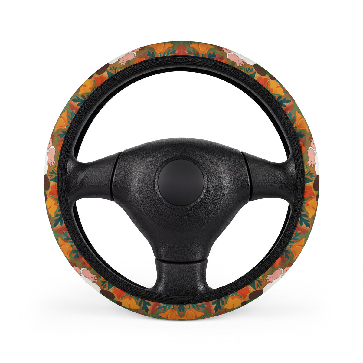 Fun Matisse California Poppy Steering Wheel Cover | Funny car accessories
