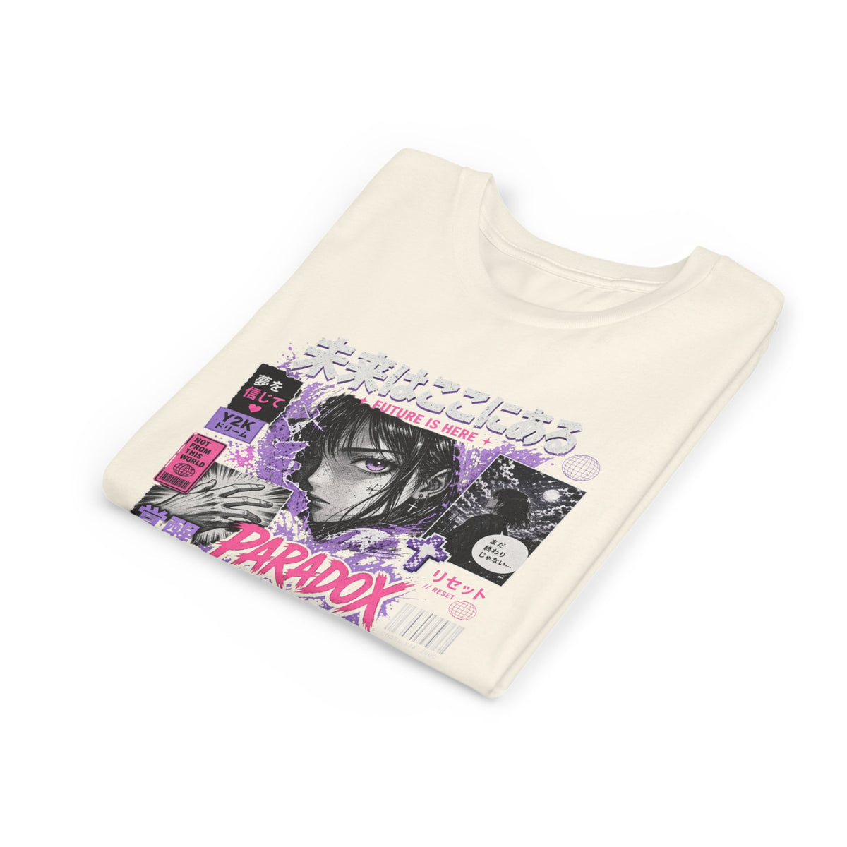 Y2K Youth Paradox Graphic T-Shirt – Retro 2000s Streetwear