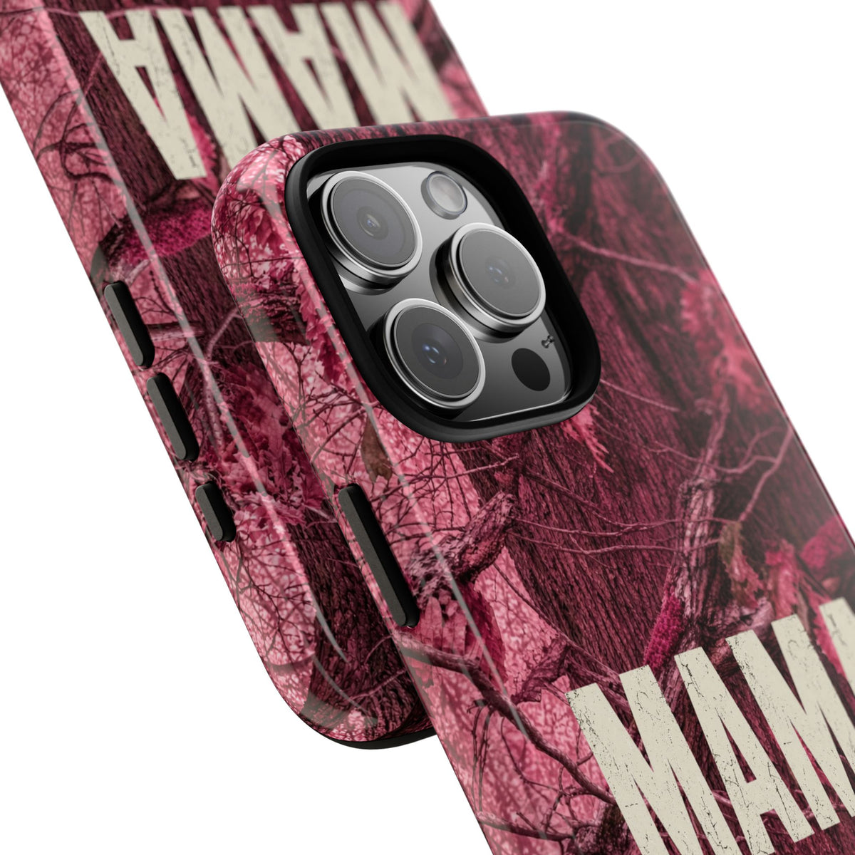 MAMA Pink Camouflage Tough Phone Case