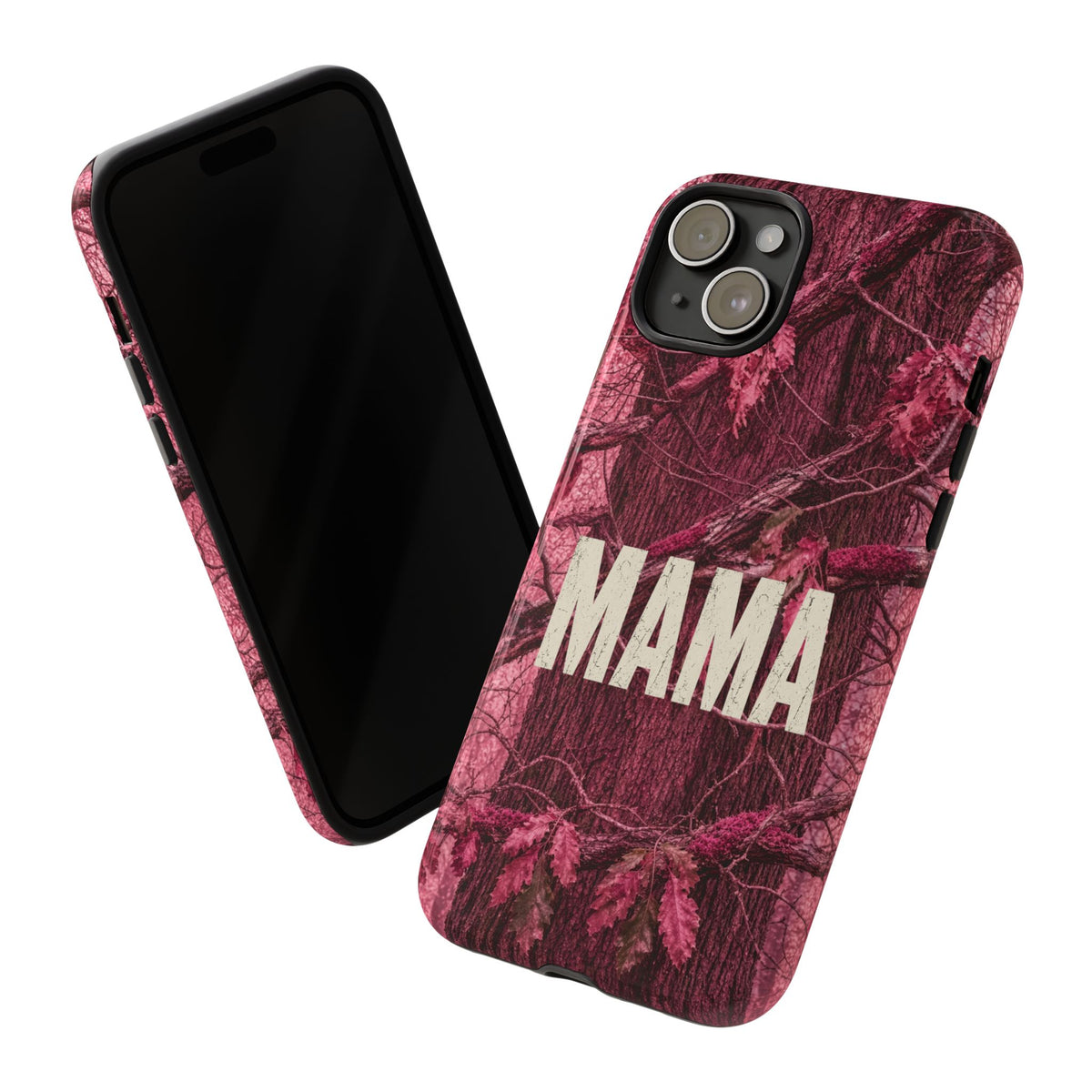 MAMA Pink Camouflage Tough Phone Case