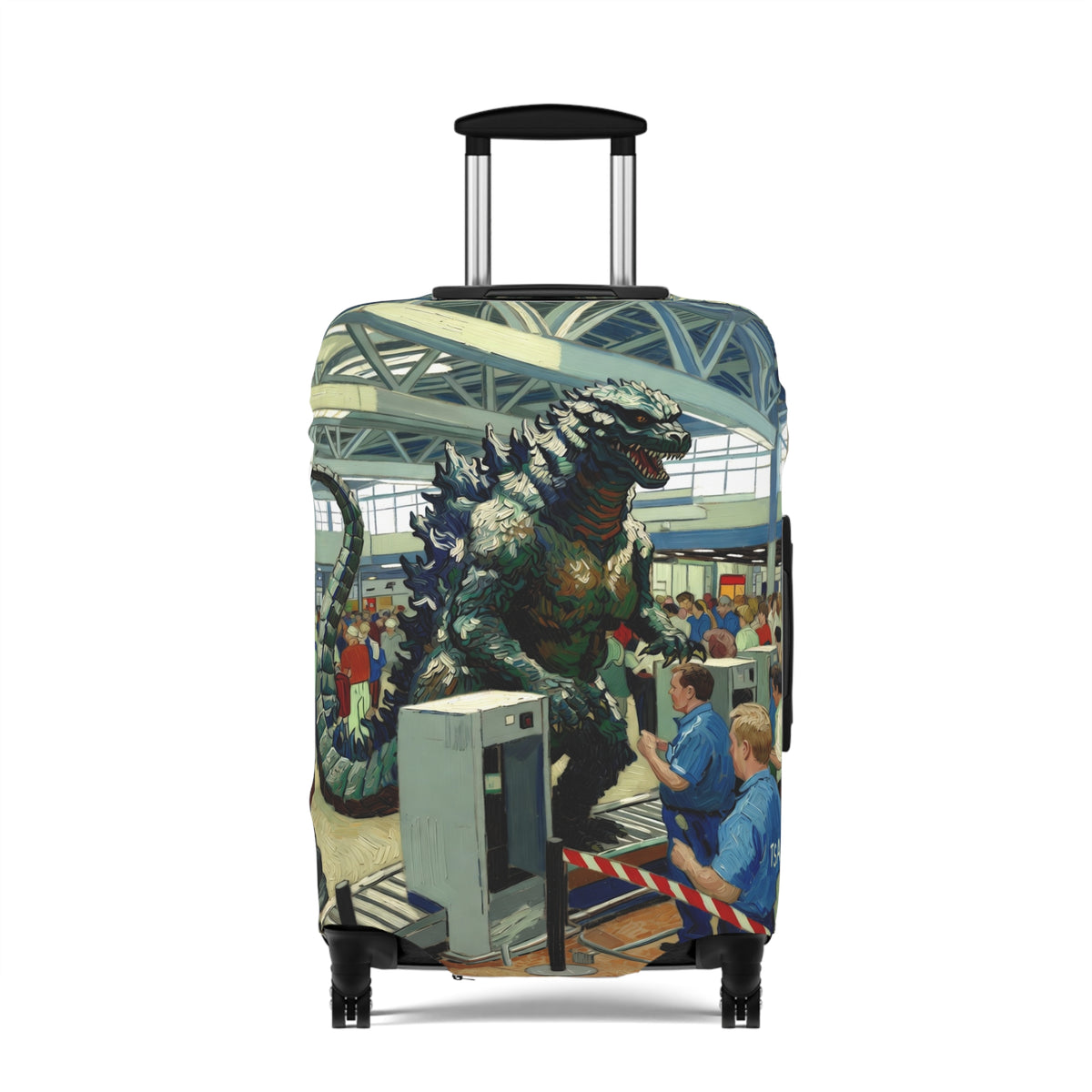 Giant Monster Airport Luggage Cover - Funny Travel Suitcase Protector