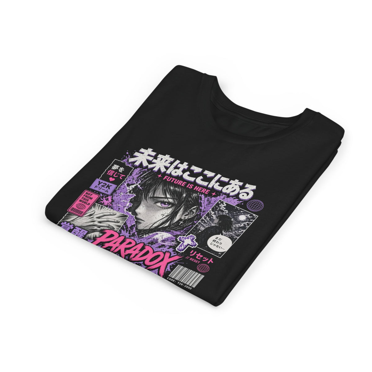 Y2K Youth Paradox Graphic T-Shirt – Retro 2000s Streetwear