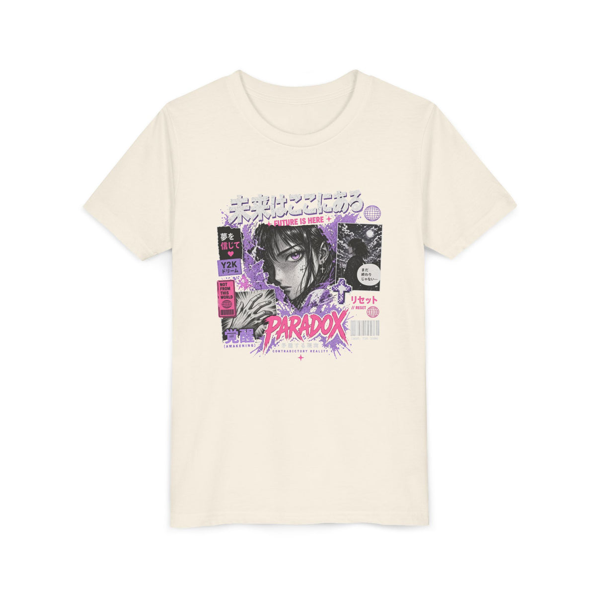 Y2K Youth Paradox Graphic T-Shirt – Retro 2000s Streetwear