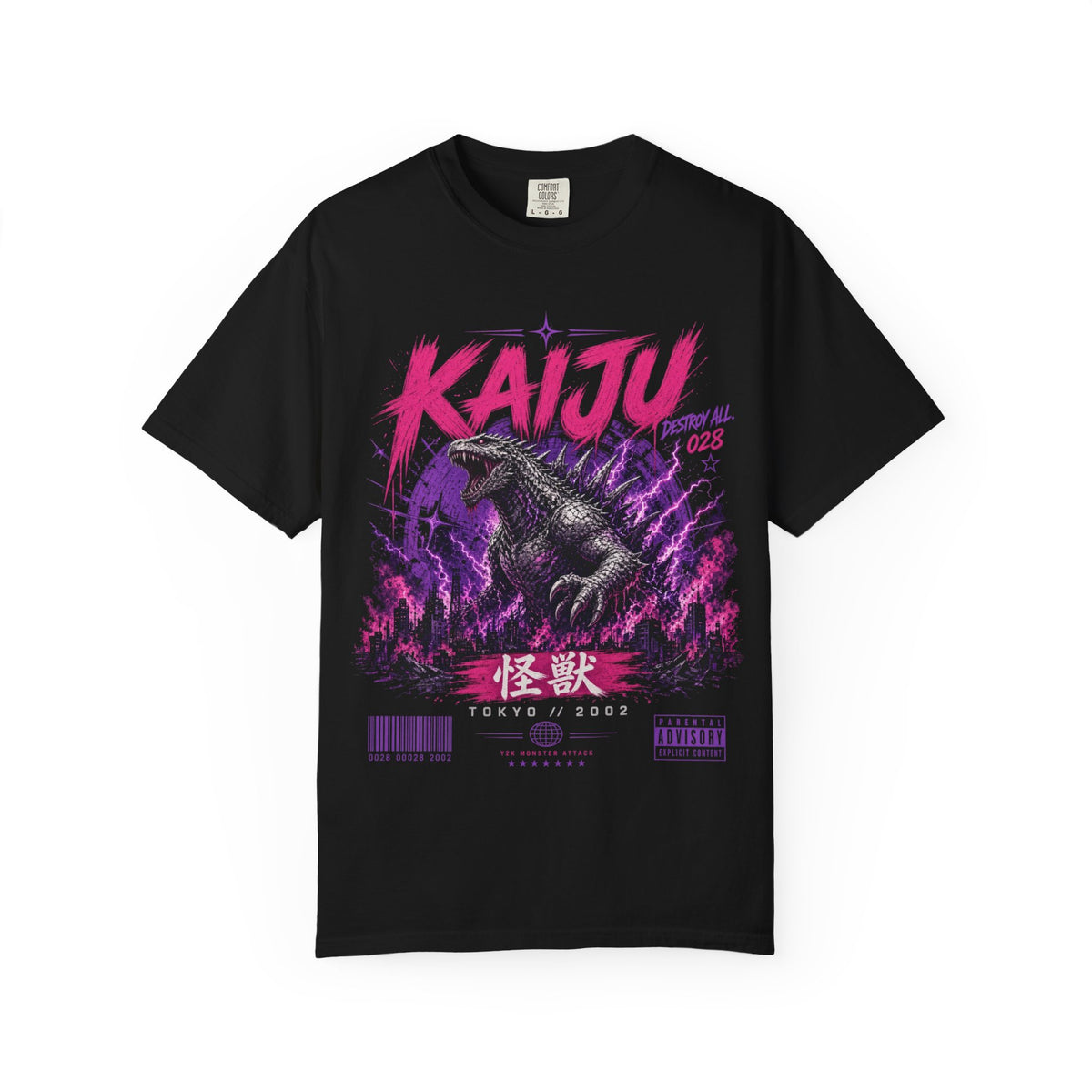 Giant Monster Y2K Graphic T-Shirt – Tokyo 2002 Streetwear Tee