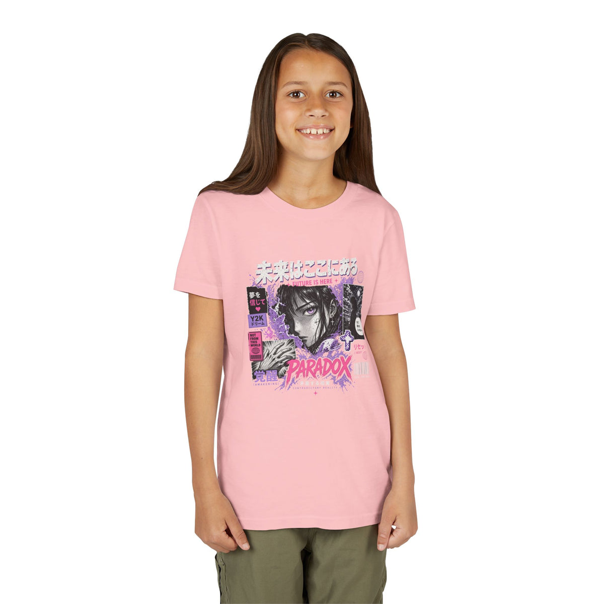 Y2K Youth Paradox Graphic T-Shirt – Retro 2000s Streetwear