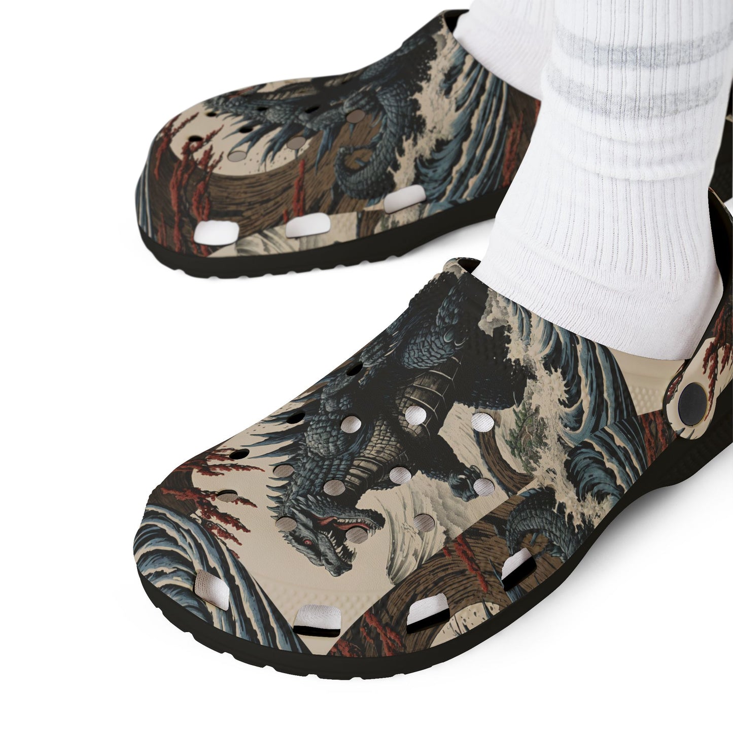 Ancient Japanese Kaiju Godzilla Rubber Shoes