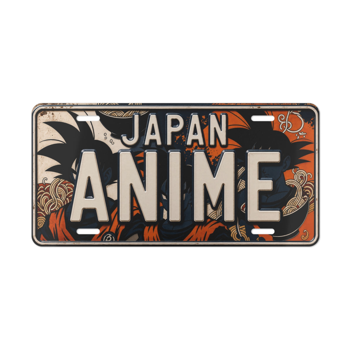 Anime Japan Vanity License Plate – Retro Wave JDM Decorative Metal Plate
