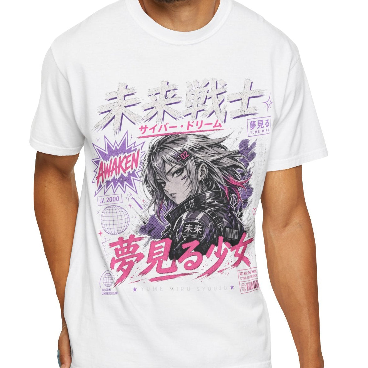 Y2K Anime Girl Graphic T-Shirt - Japanese Streetwear Manga Tee