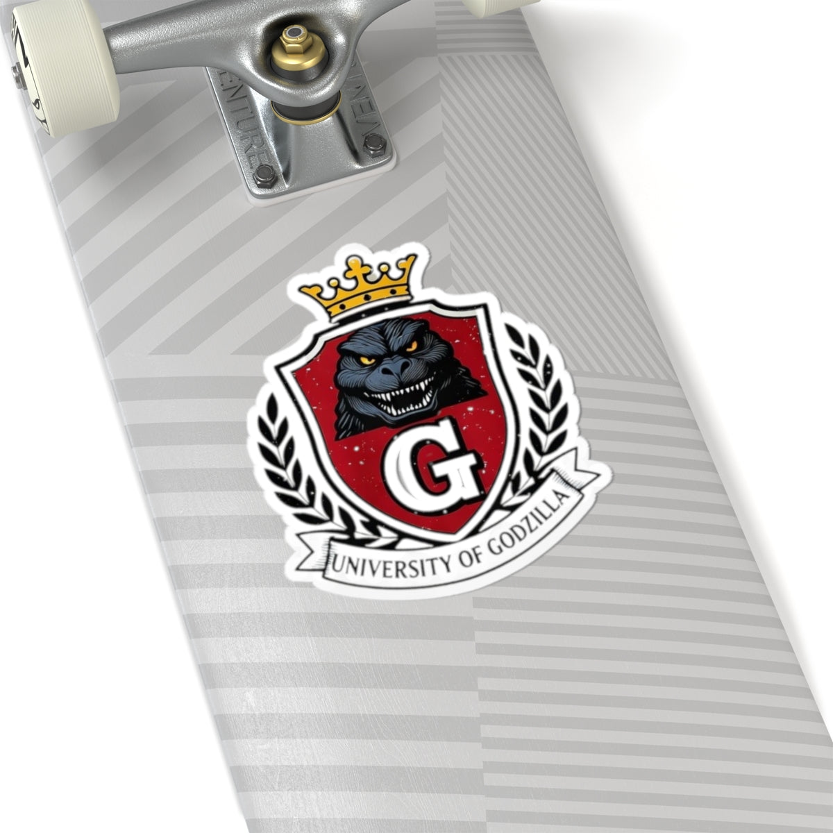 Godzilla Kaiju Kiss-Cut Stickers, University of Godzilla Sticker, Cool Stickers, Laptop Decals, Waterproof Stickers, Vinyl Stickers