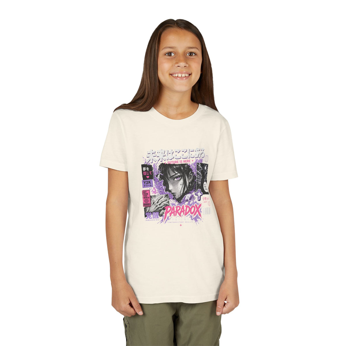 Y2K Youth Paradox Graphic T-Shirt – Retro 2000s Streetwear