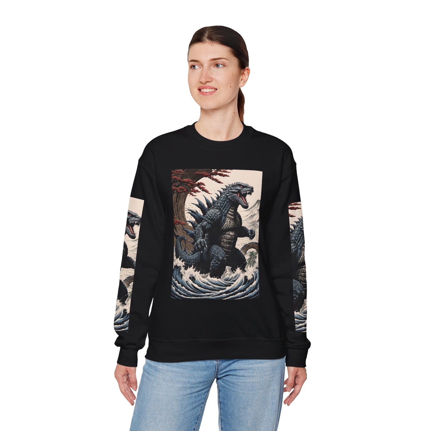 Retro Godzilla Crewneck Sweatshirt - Unisex Heavy Blend™