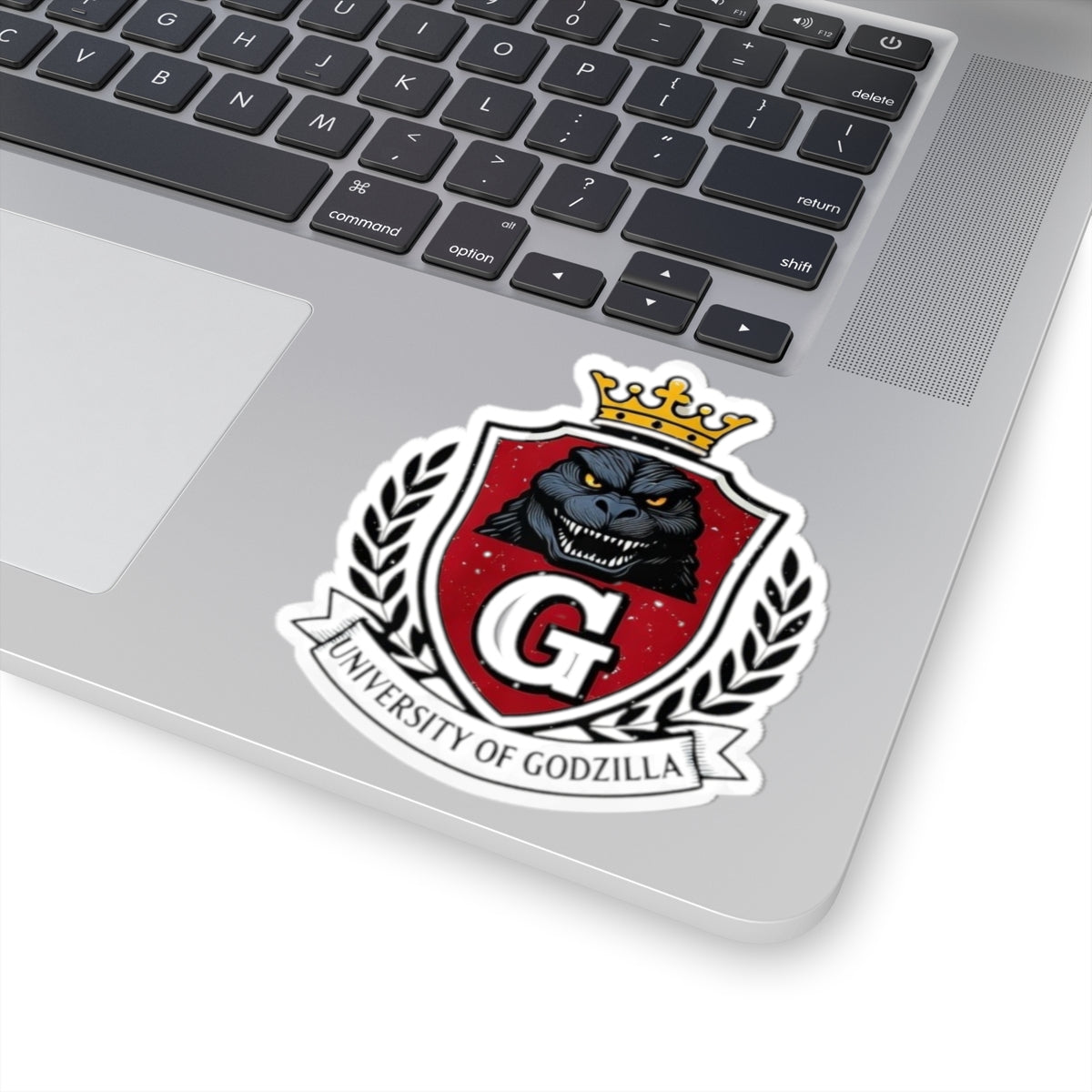 Godzilla Kaiju Kiss-Cut Stickers, University of Godzilla Sticker, Cool Stickers, Laptop Decals, Waterproof Stickers, Vinyl Stickers