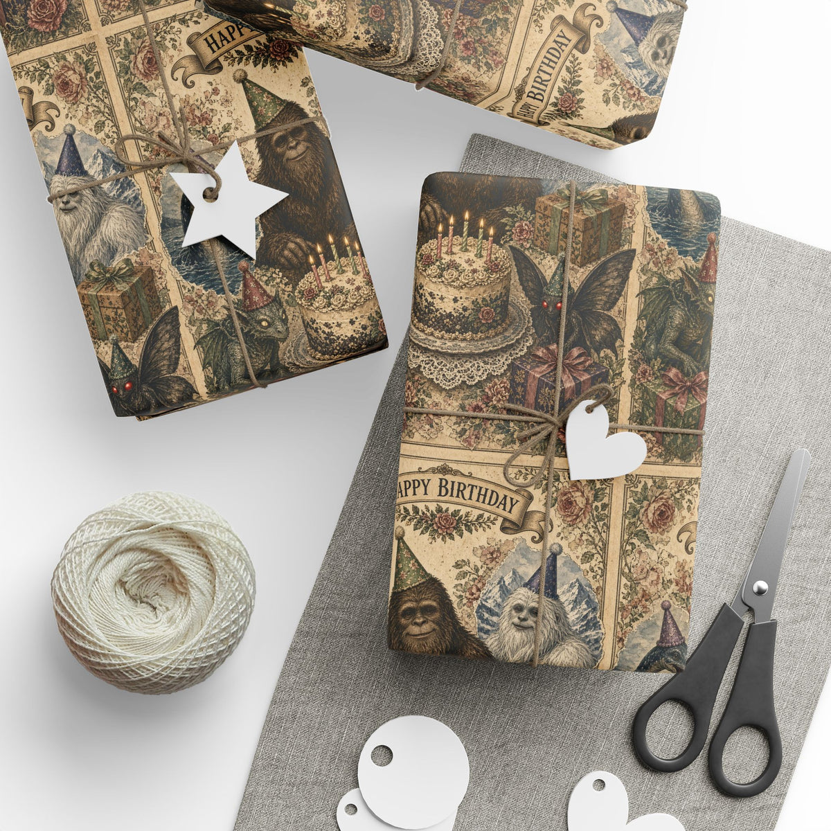 Funny birthday wrapping paper 
