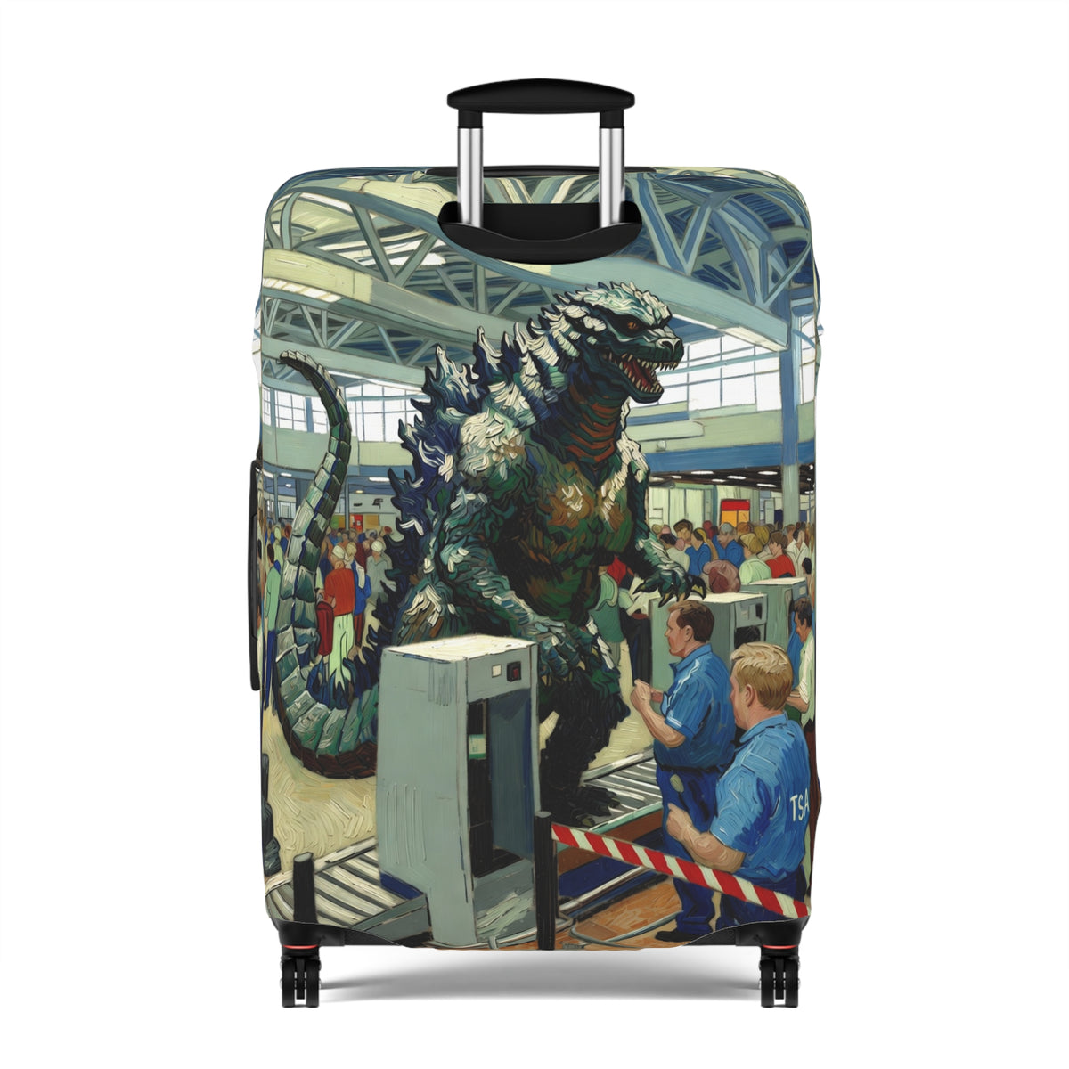 Giant Monster Airport Luggage Cover - Funny Travel Suitcase Protector