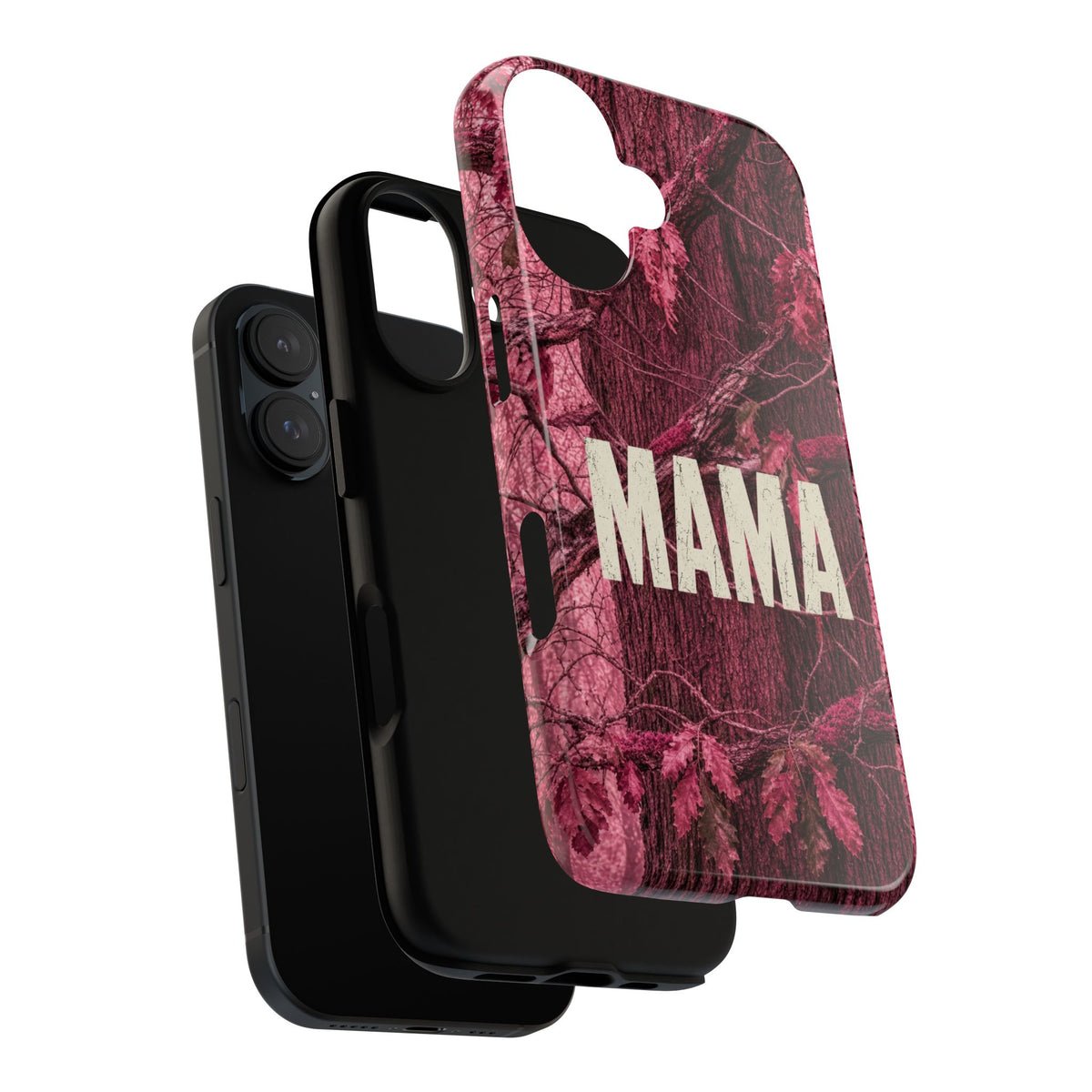 MAMA Pink Camouflage Tough Phone Case