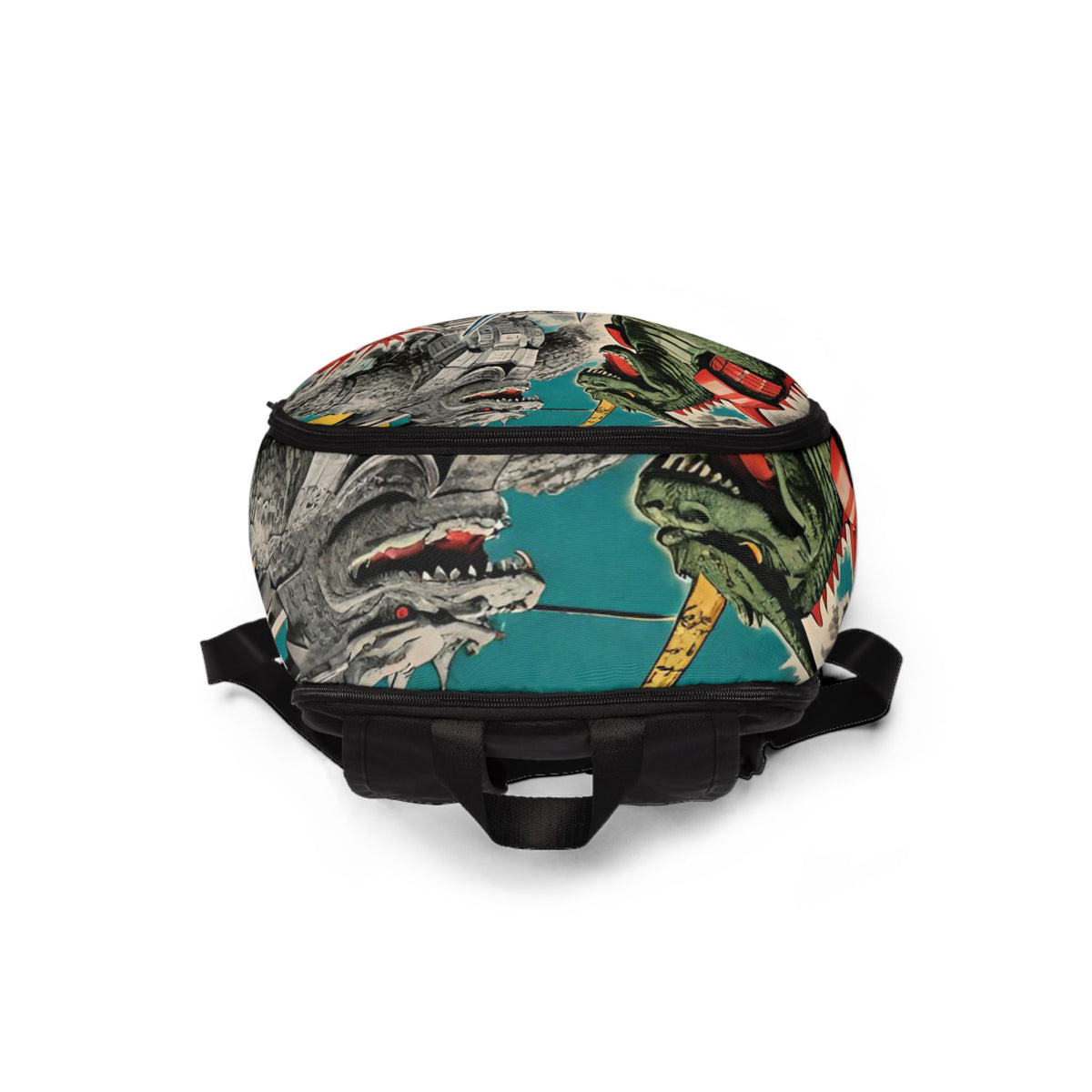 Vintage Japanese Kaiju backpack, Godzilla Versus Tokyo Travel Bag