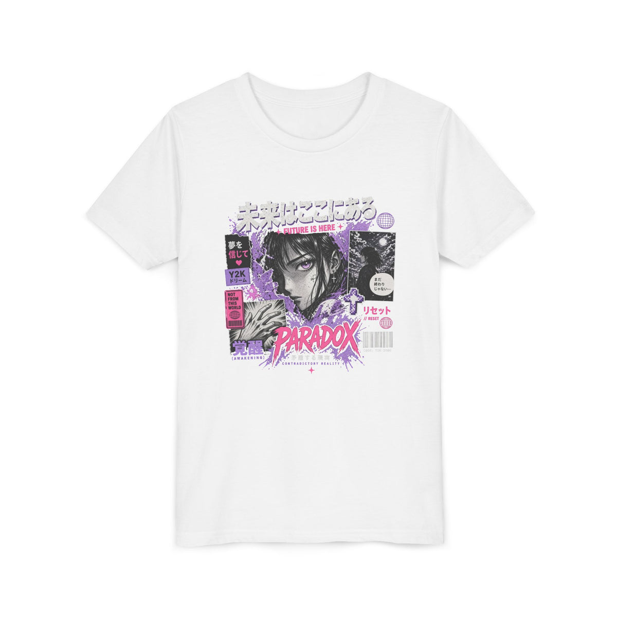 Y2K Youth Paradox Graphic T-Shirt – Retro 2000s Streetwear