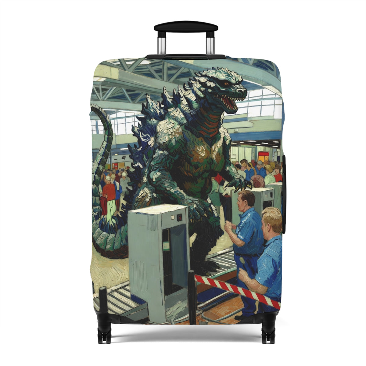 Giant Monster Airport Luggage Cover - Funny Travel Suitcase Protector