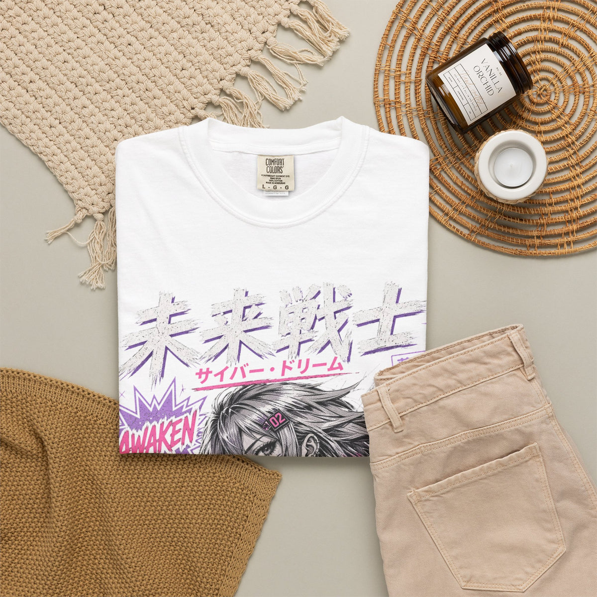Y2K Anime Girl Graphic T-Shirt - Japanese Streetwear Manga Tee
