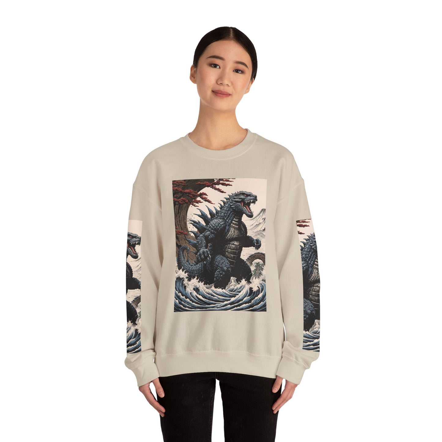 Retro Godzilla Crewneck Sweatshirt - Unisex Heavy Blend™