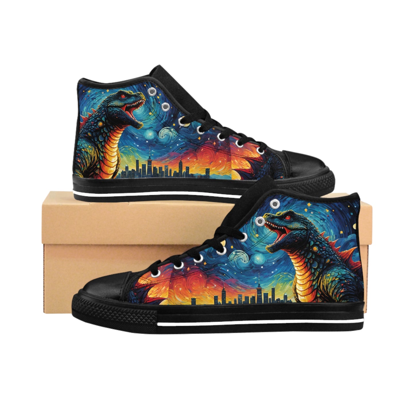 Sneakers Godzilla Starry Night Kaiju Accessories