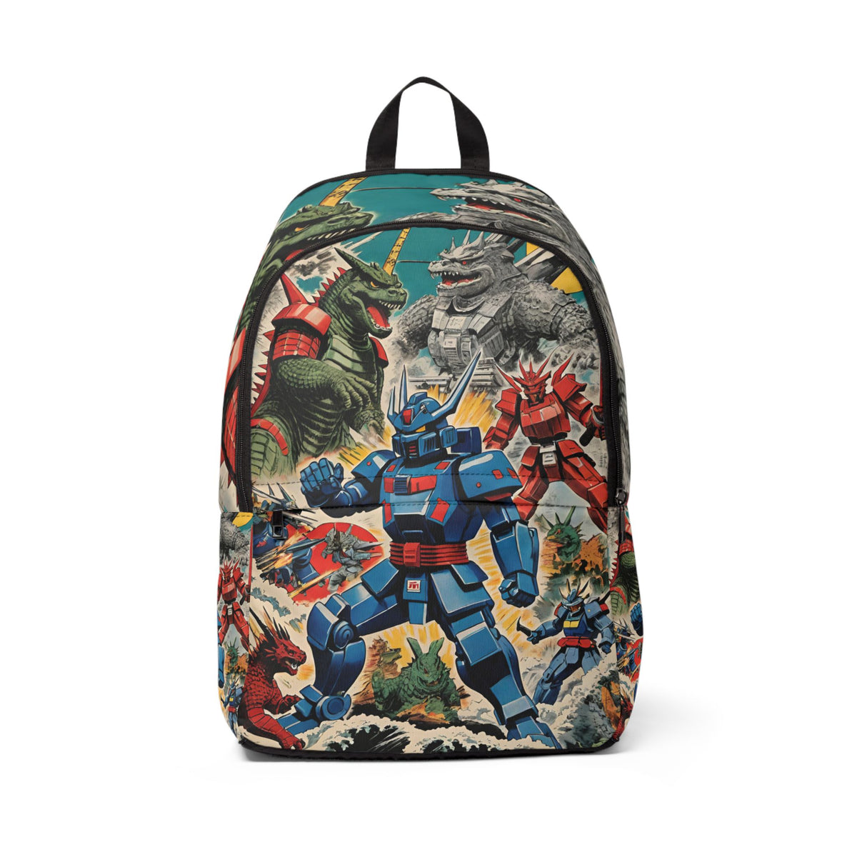 Vintage Japanese Kaiju backpack, Godzilla Versus Tokyo Travel Bag