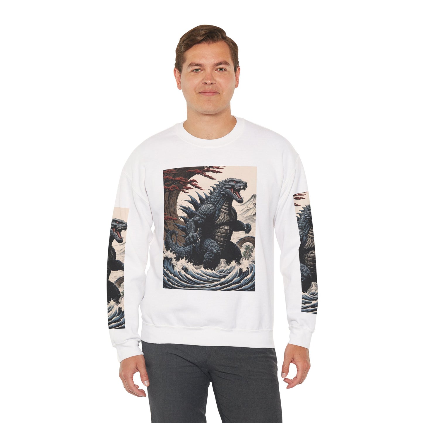 Retro Godzilla Crewneck Sweatshirt - Unisex Heavy Blend™