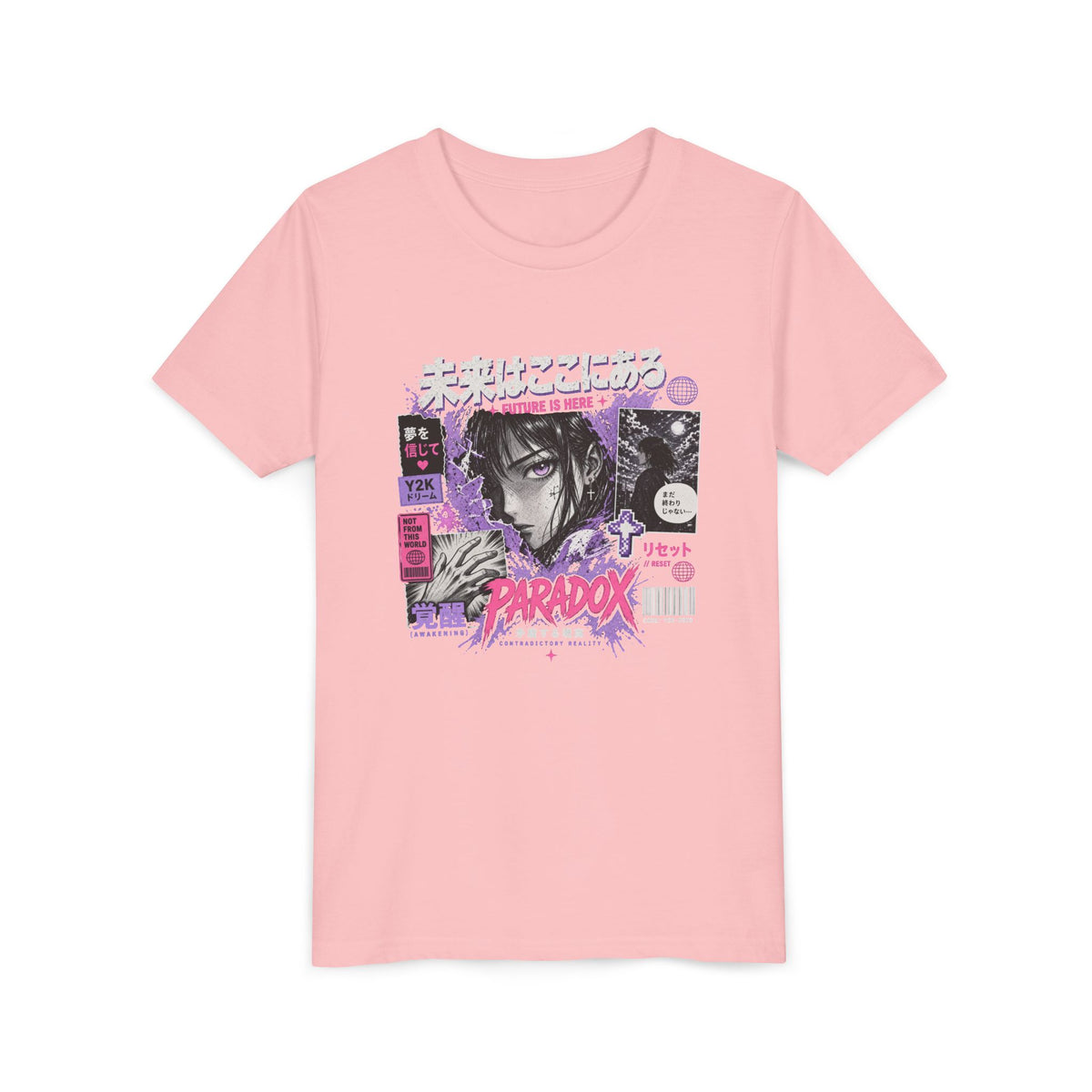 Y2K Youth Paradox Graphic T-Shirt – Retro 2000s Streetwear