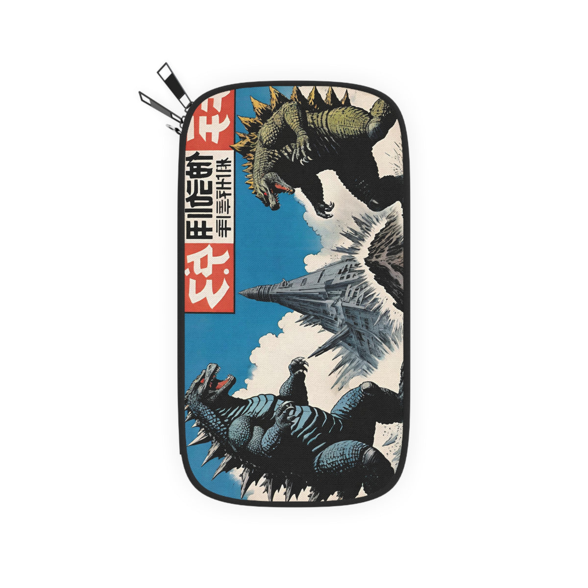 Vintage Japanese Comic Art Passport Wallet - Retro Travel Holder